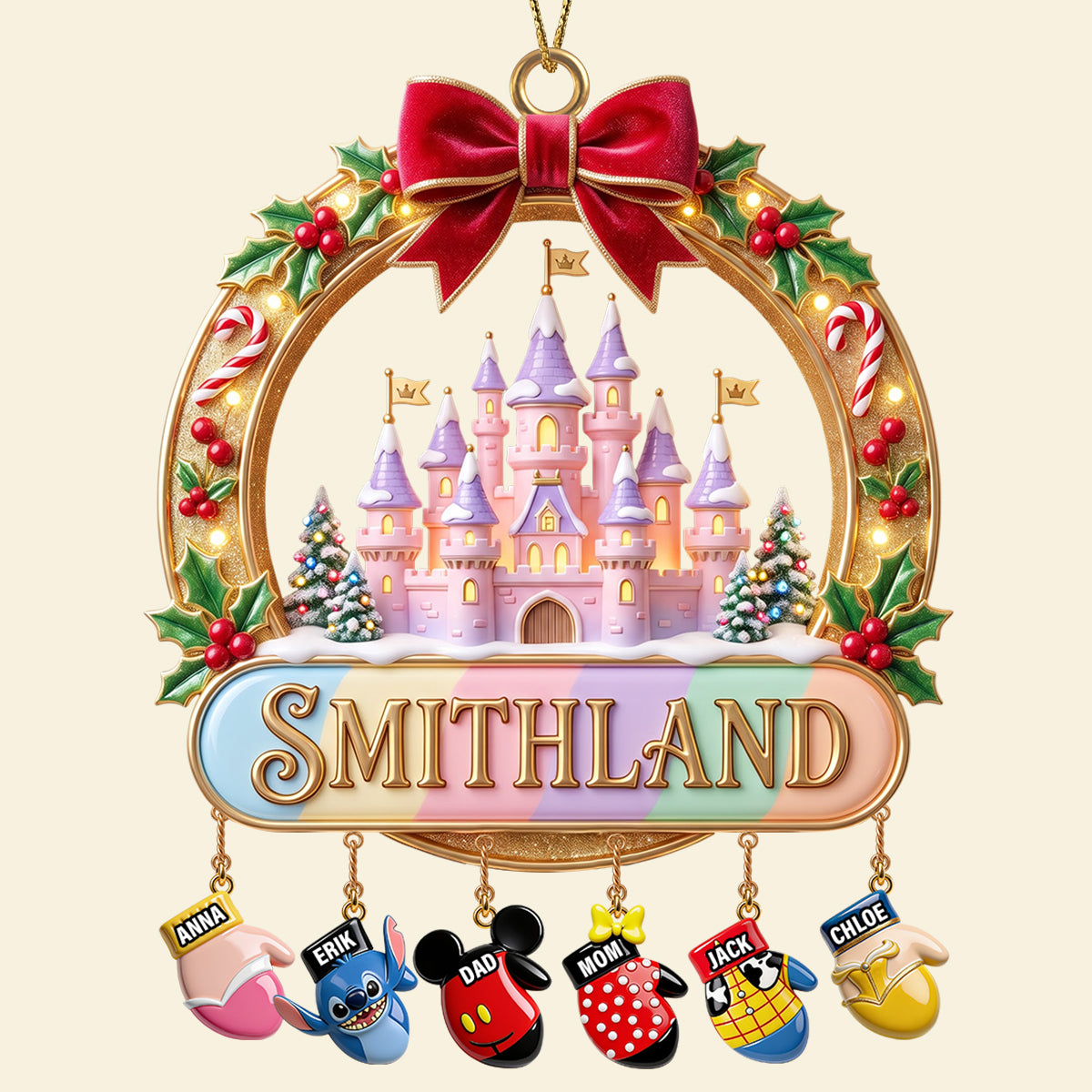 Gloves Family Christmas Ornament - Personalized Gifts For Family 01nadt080926