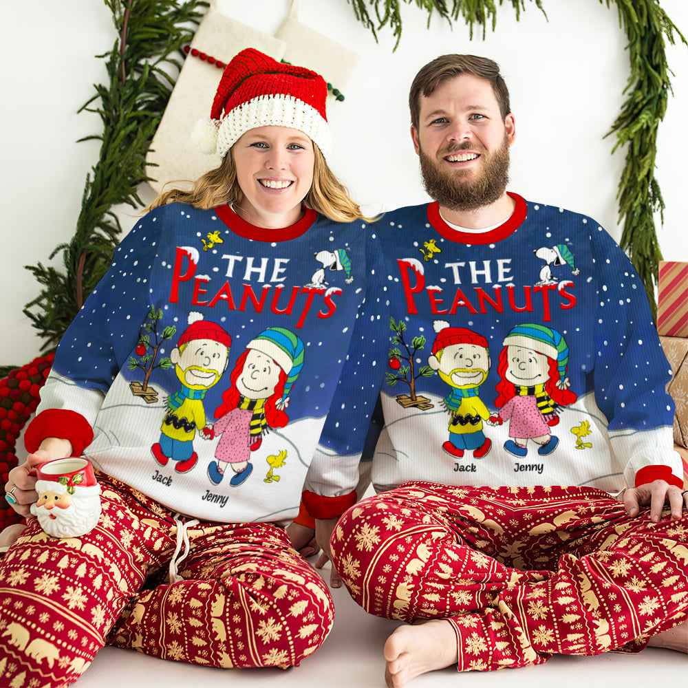 Personalized Gifts For Couple Ugly Sweater Couple Hand In Hand 04HUTN031023HH-Homacus