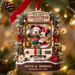 Our First Christmas Together Ornament - Personalized Gifts For Couple 07todt010826-Homacus