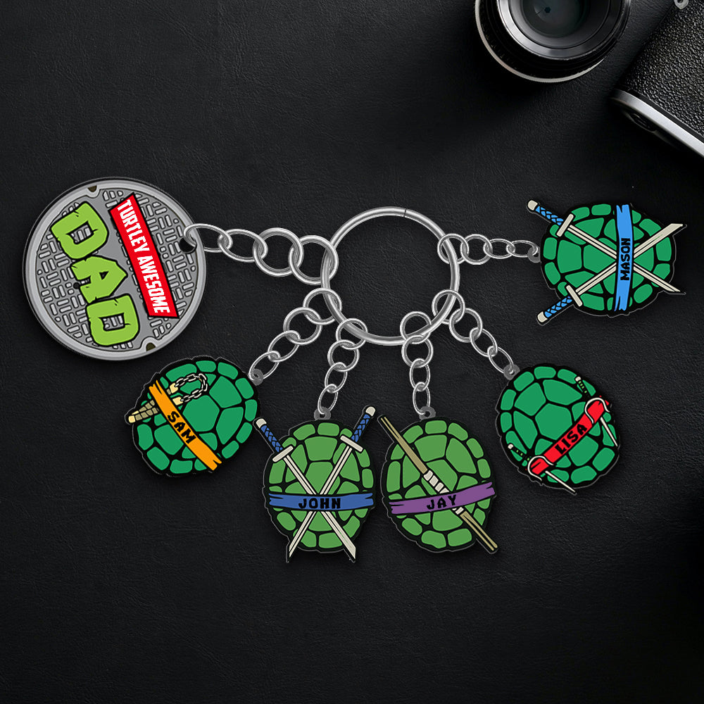 Personalized Gifts For Dad Keychain With Charms 02HTMH040424-Homacus