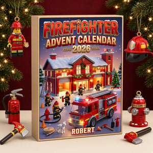 Firefighter Advent Calendar Blind Box - Personalized Christmas Gifts For Firefighter 03pgdt291026-Homacus
