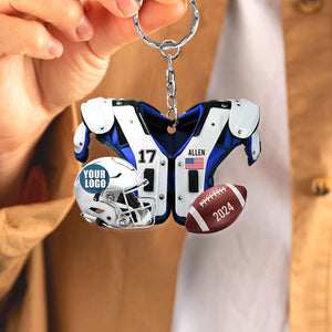 Personalized Gifts For Football Lover Keychain 02HUDT231224-Homacus