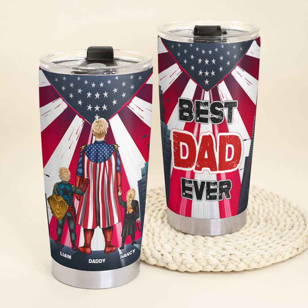 Personalized Gifts For Dad Tumbler Best Dad Ever 02topu140425hg-Homacus