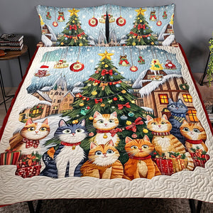 Personalized Gifts For Cat Lovers Quilt Bed Set 03acqn051124 Christmas Gift-Homacus