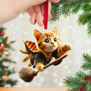 Gifts For Cat Lovers Christmas Wizard Cat Ornament 01acdt031024-Homacus