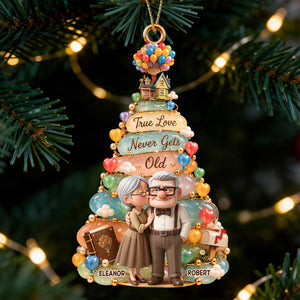 True Love Never Gets Old Ornament - Personalized Christmas Gifts For Couple 08nadt061026-Homacus