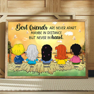 Personalized Gifts For Friends Canvas Print Best Friends Are Never Apart 06OHQN061224HG-Homacus