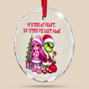 Wife Ornament - Green Monster Couple - Personalized Gift for Wife, Girlfriends-Homacus