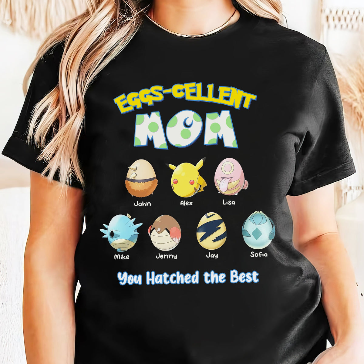 Personalized Gifts For Mom Shirt Eggs Mom 04OHMH130225-Homacus
