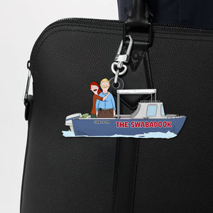 Personalized Gifts For Couple Keychain, Happy Trip On Motorboat 03qhtn070225hg-Homacus