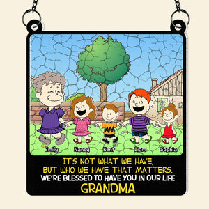 Personalized Gifts For Grandma Suncatcher Ornament 05htpu280624-Homacus