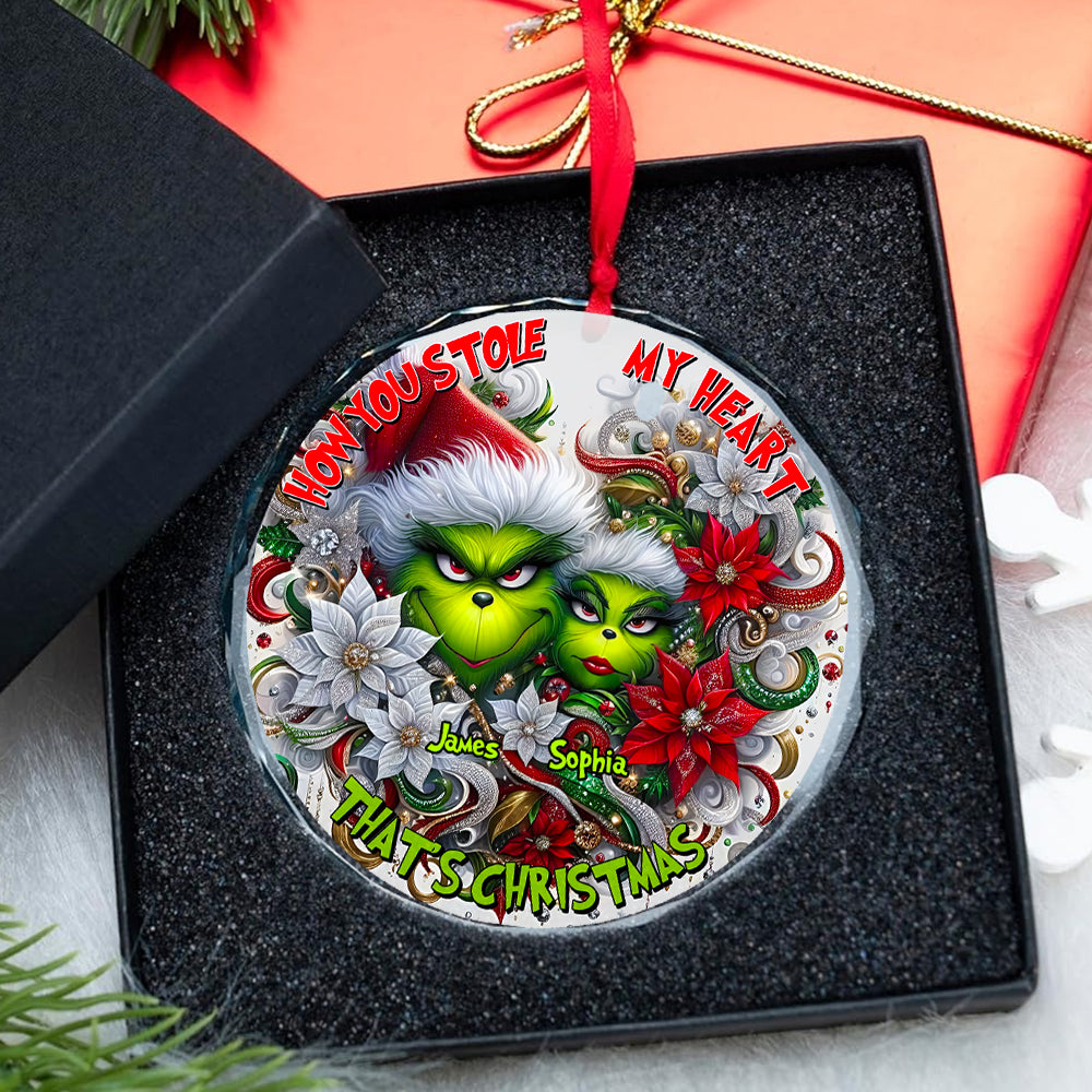 Monster Couple Christmas Ornament - Personalized Gifts For Couple-Homacus