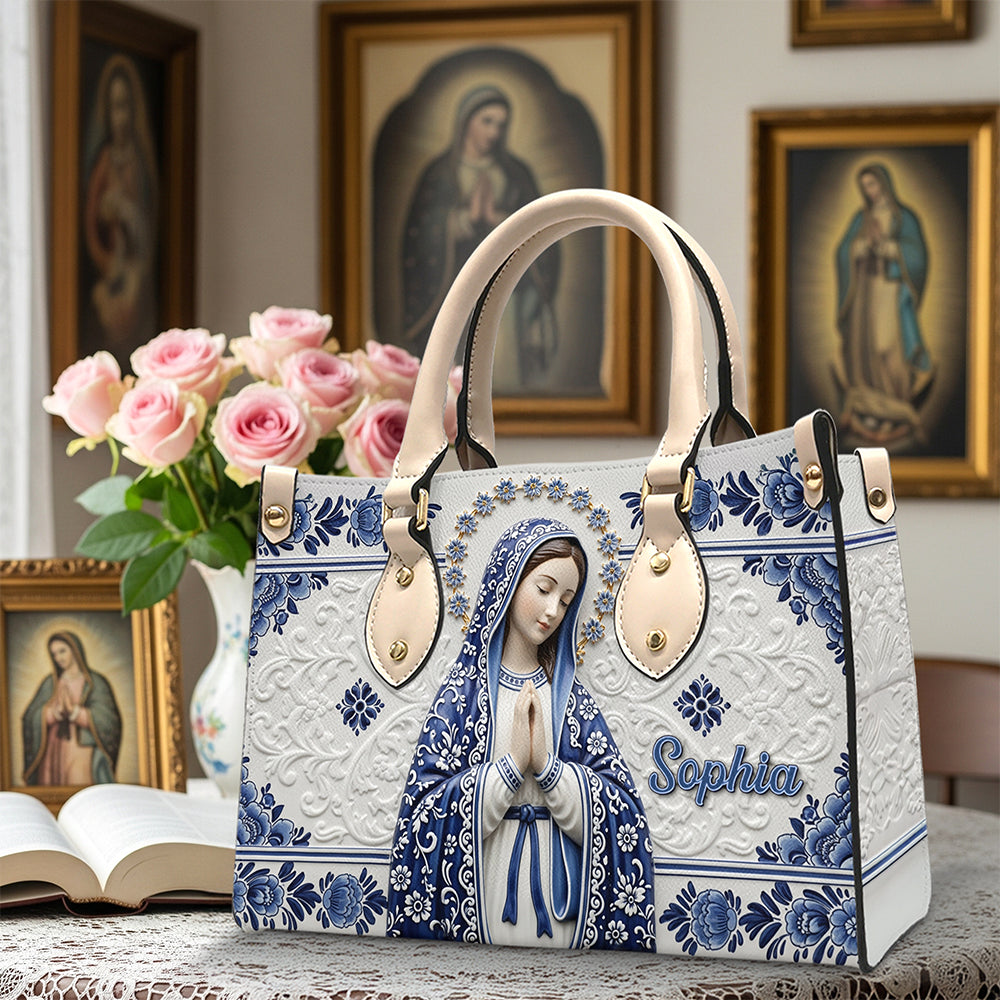 Ave Maria Leather Bag Personalized Gifts For Catholic 02NAQN100725-Homacus