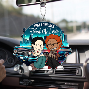 Personalized Gifts For Couple Car Ornament, Lowrider Car Lover 05qhpu030125hg-Homacus