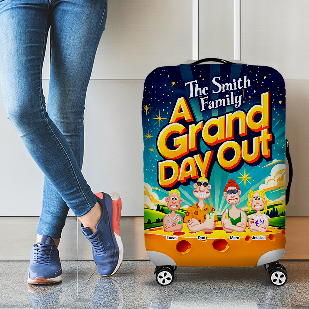 Personalized Gifts For Family Luggage Cover, A Grand Day Out 01tgpu200125pa-Homacus