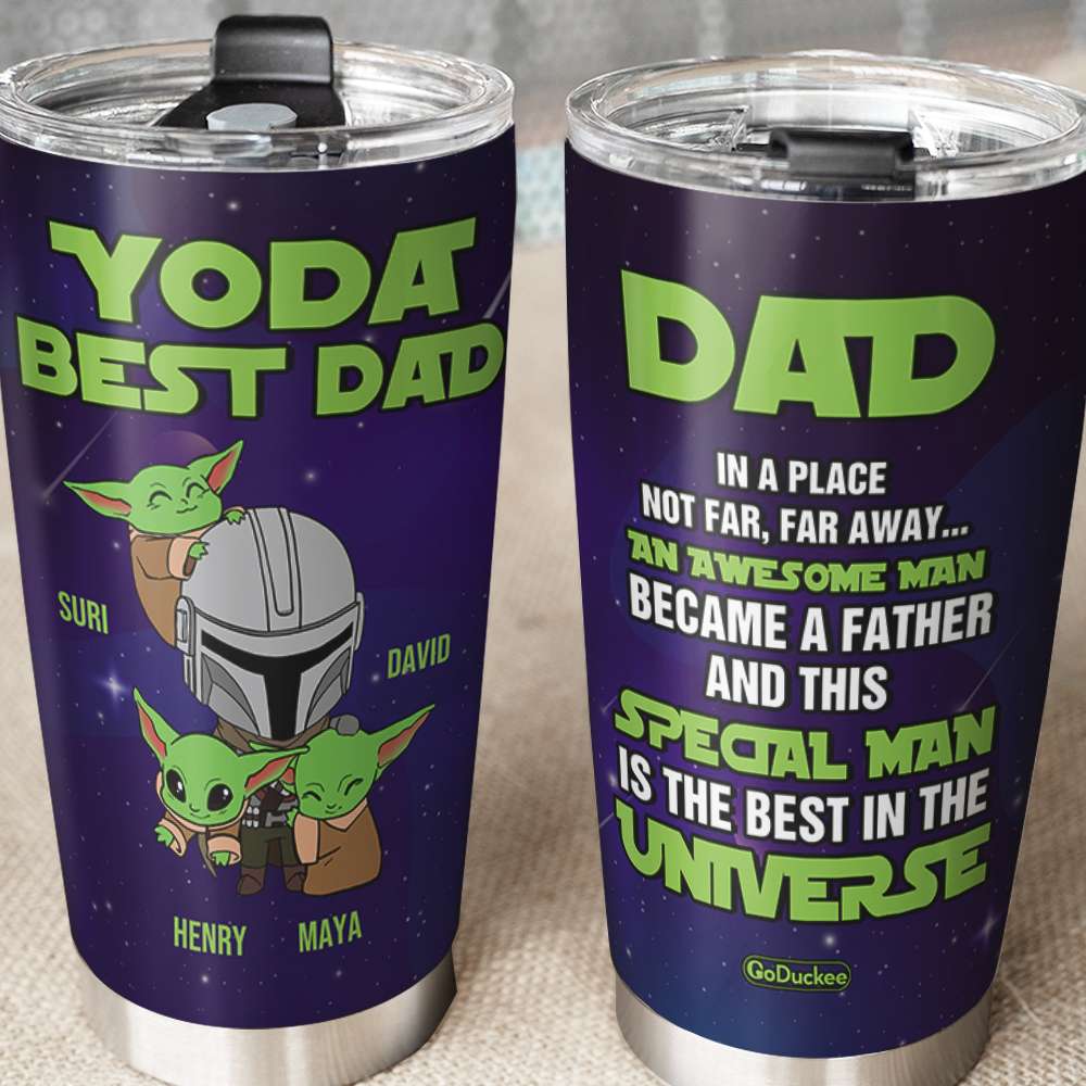 Personalized Gifts For Dad Tumbler Best Dad In The Universe 04QHHN020622-Homacus