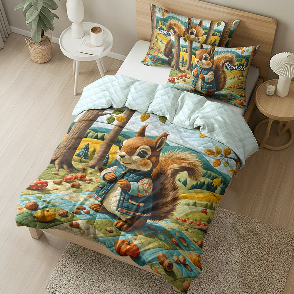 Personalized Gifts For Squirrel Lovers Quilt Bed Set 06kaqn220125-Homacus