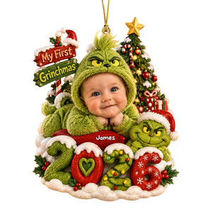 My First Christmas Baby Face 2026 Ornament - Custom Photo Gifts For Christmas Ornament 01PAQN180926