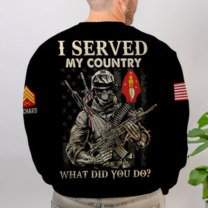 Custom Military Rank Gifts For Veteran 3D Shirt 04qnqn120724-Homacus