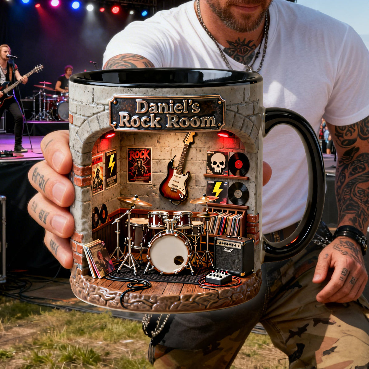 Born To Rock Coffee Mug - Personalized Gifts For Rock Fans 04NALU100226-Homacus