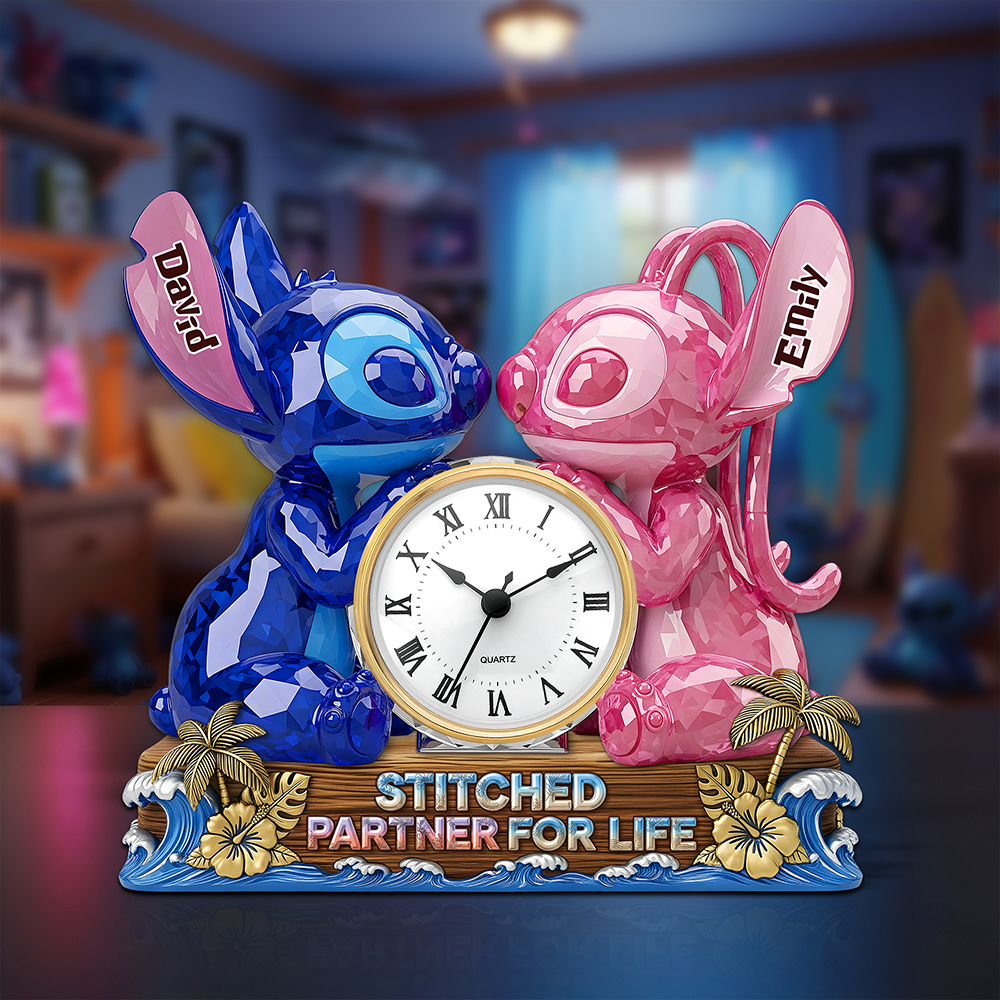 Partner For Life Desk Clock Plaque - Personalized Gifts For Couple 02ohpu060625-Homacus