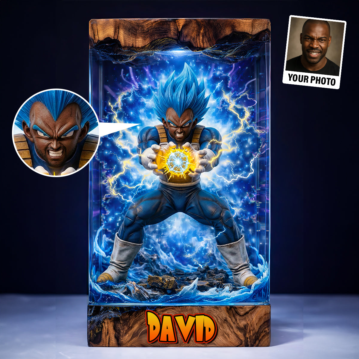 Thunder Power Fighter Shaped Plaque - Personalized Custom Photo Gift 02HUTN180326-Homacus