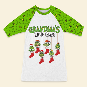 Personalized Christmas Gifts For Grandma Raglan Dress 04ohpu231024-Homacus