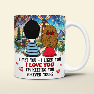 Personalized Gifts For Cartoon Lover Mug Couple Lover I Met You I Like You 06xqpu161224hg-Homacus