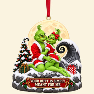 Funny Naughty Couple Xmas Ornament - Personalized Gifts For Couple 06OHTN191026-Homacus