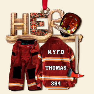 Personalized Gifts For Firefighter Christmas Ornament Firefighter Uniform 02ohpu121024-Homacus