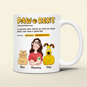 Personalized Gifts For Pet Lovers Coffee Mug Pawrent 07topu070325pa-Homacus