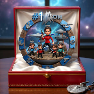 Best Captain Mom Acrylic Plaque, Personalized Gifts For Mom 01qhqn210426-Homacus