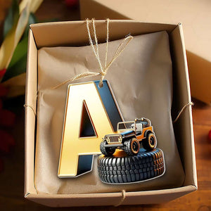 Custom Alphabet Letter Christmas Gifts For Off-Road Lover Acrylic Ornament 03OHMH281024-Homacus