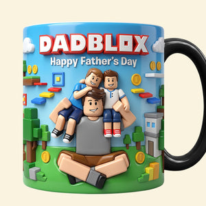 Custom Photo Block Game Dad Magic Coffee Mug - Personalized Gifts For Father's Day Magic Mug 03NATN150526-Homacus