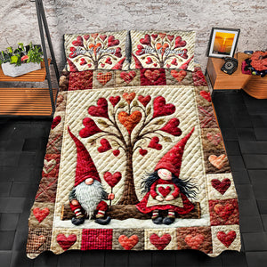 Romantic Couple Heart Quilt Bedding Set Special Line 04XQMH070125-Homacus