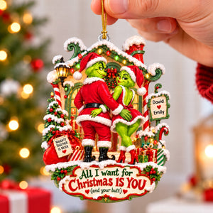 Playful Love Ornament, Personalized Gifts For Couple 04QHQN160926-Homacus