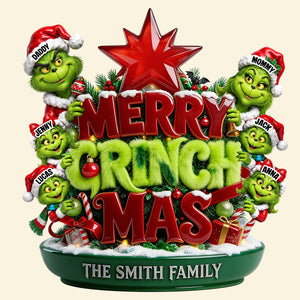Grouchy Mischief Family Tree Topper - Personalized Christmas Gifts For Family 02totn120926-Homacus