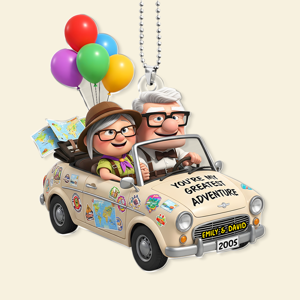 Couple Car Ornament - Personalized Gifts For Couple 04PGPU150725-Homacus