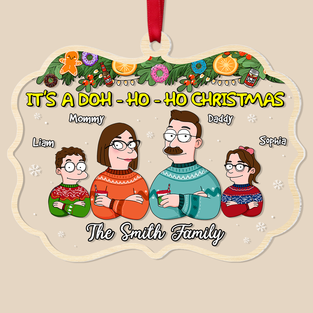 Personalized Gifts For Family Christmas Ornament 01TOPU241024HG-Homacus