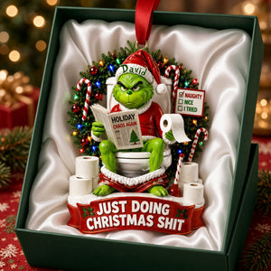 Hilarious Character Bathroom Ornament - Personalized Gift For Christmas 08TYLU160926