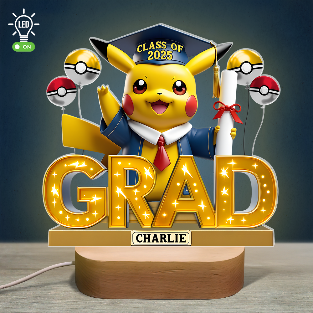 Graduation Led light With Oval Base - Personalized Gifts For Graduates 01napu060525-Homacus