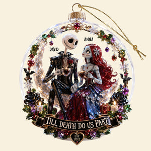 Gothic Love Christmas Ornament Personalized Gifts For Couple 01TYDT250826