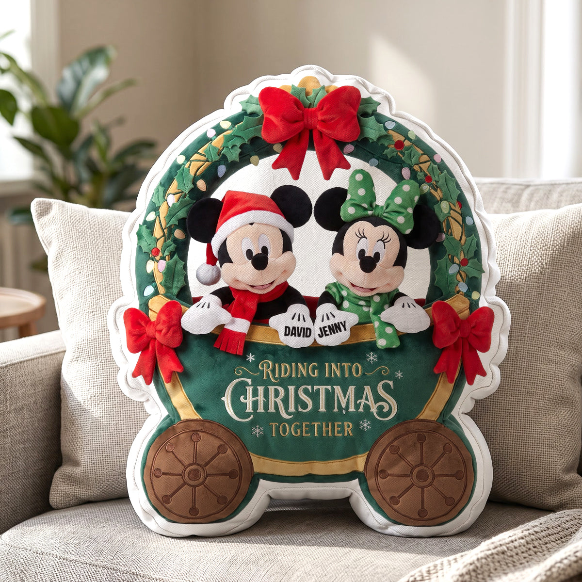 Holiday Together Pillow - Personalized Gifts For Couple 02totn081026-Homacus