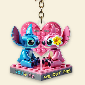 Personalized Gifts For Couple Keychain, Alien Fans 01TGPU300525-Homacus