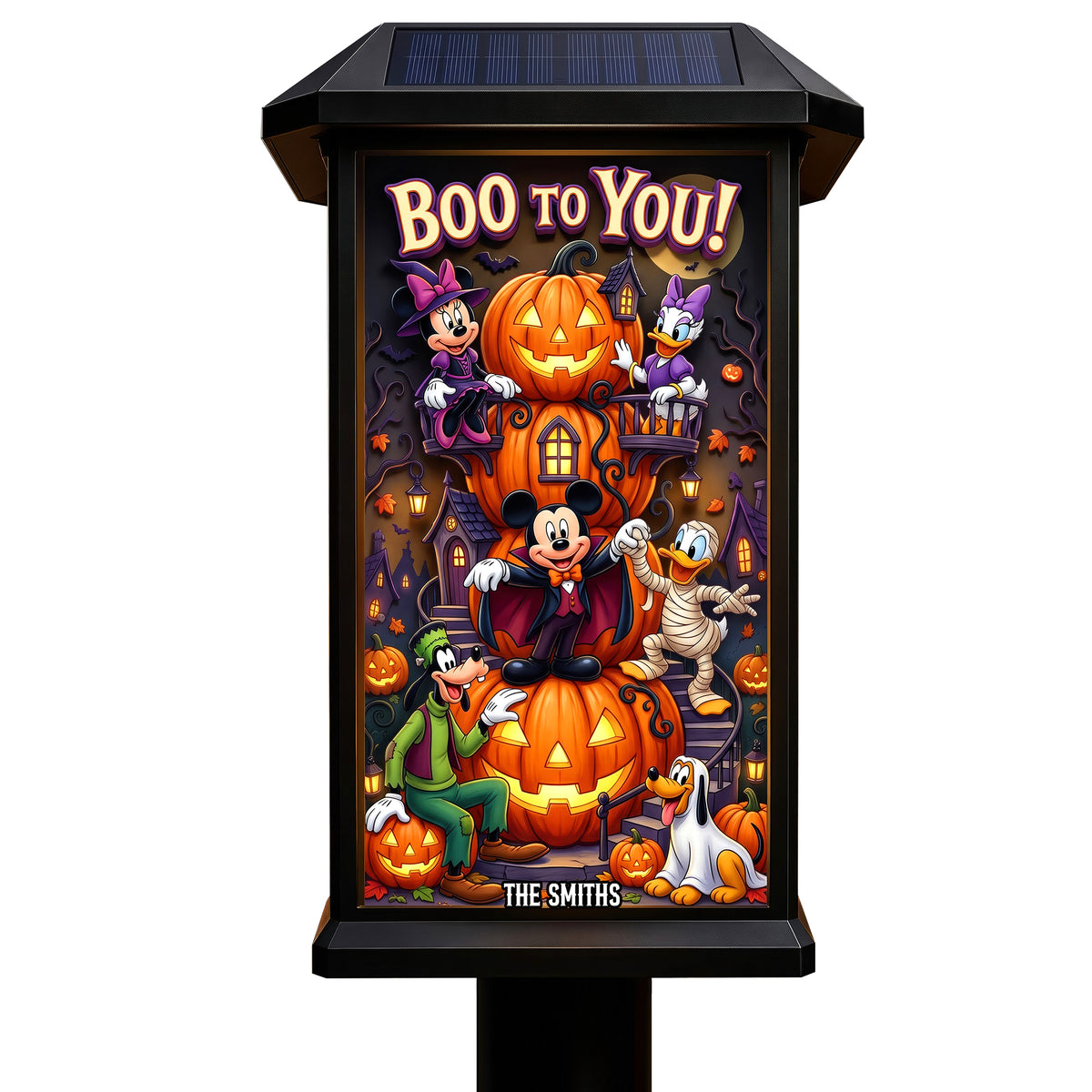 Boo To You Garden Lamp - Personalized Gifts For Halloween Solar Power Garden Lamp 04TYQN190826