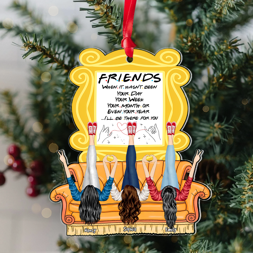 Personalized Gifts For Besties Ornament, Friends I'll Be There 02qhpu291024hh-Homacus