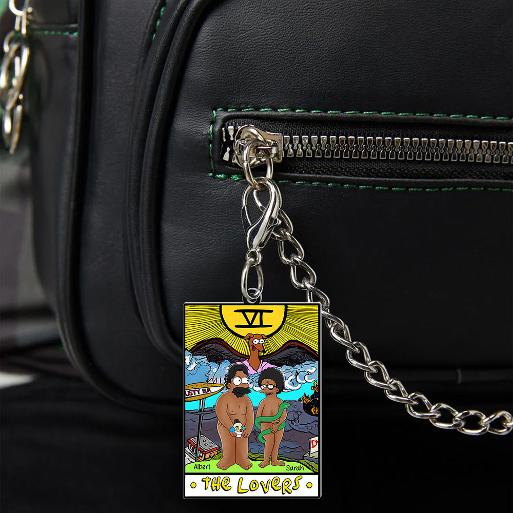 Personalized Gifts For Couple Keychain The Lovers 04NAQN060225HG-Homacus