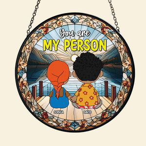 Personalized Gifts For Friends Stained Glass Ornament 03qhtn071224hg You Are My People-Homacus