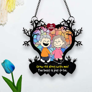 Personalized Gifts For Couple Suncatcher Ornament 04KAMH161224DA-Homacus