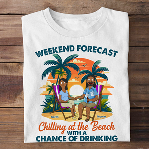 Personalized Gifts For Couple Shirt 02topu110225hg Chilling At The Beach-Homacus